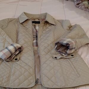 Giacca Tan Puffer Jacket Lightweight Quilted